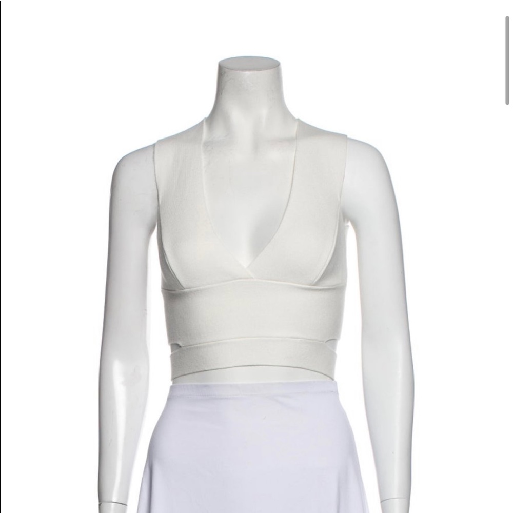 ISO Rachel Cha White V-Neck Top